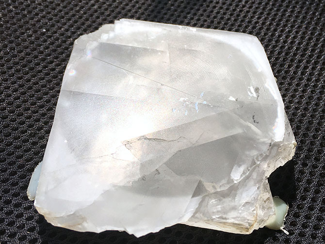 加工實例：方解石冰洲石切割效果，金剛石線切割機(jī)加工效率每小時6萬毫米