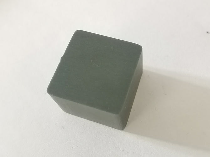 導(dǎo)電陶瓷用今科環(huán)形線切形機切割效果，切割速度0.3mm/s。